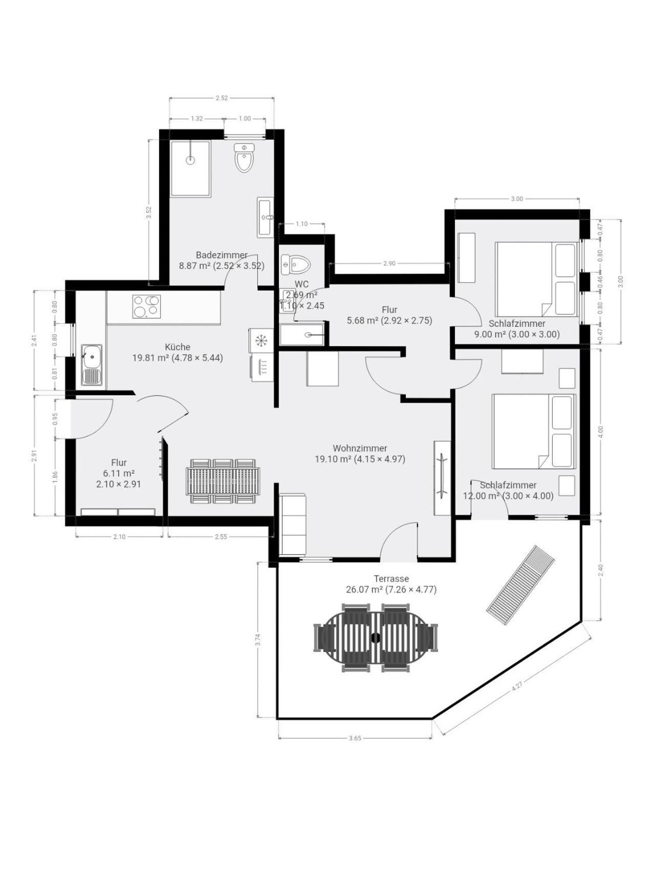 Appartamento Casa Schneck Longkamp Esterno foto